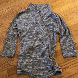 41 Hawthorne Henri Surplice Ruche Sides Knit Top